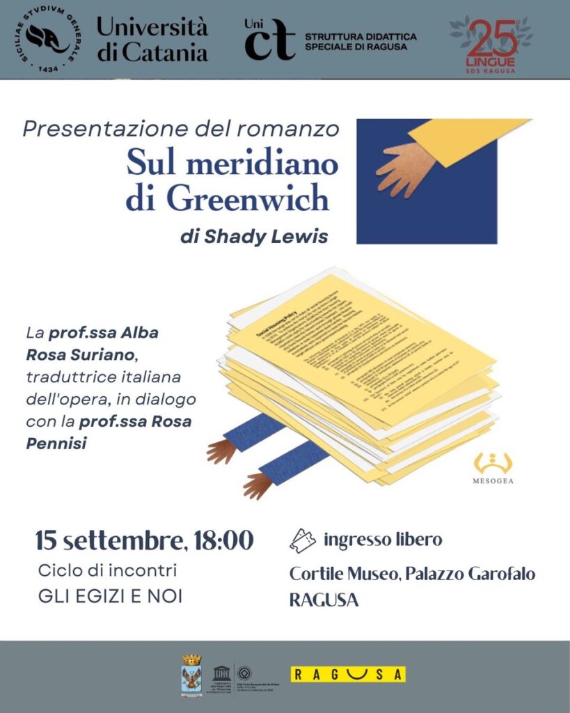 Presentazione del romanzo Sul meridiano di Greenwich